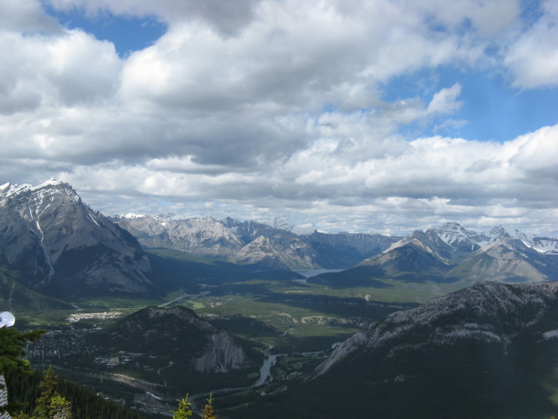 nestled among snow-capped peaks