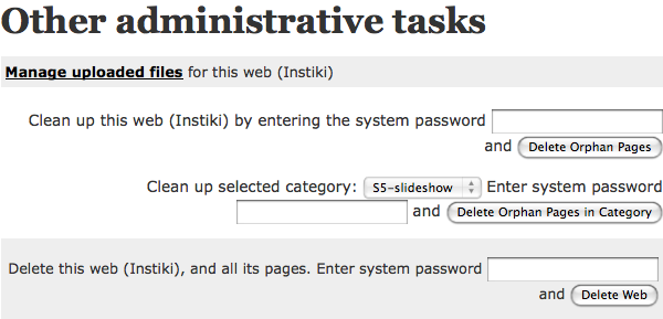 Other Administrative Tasks