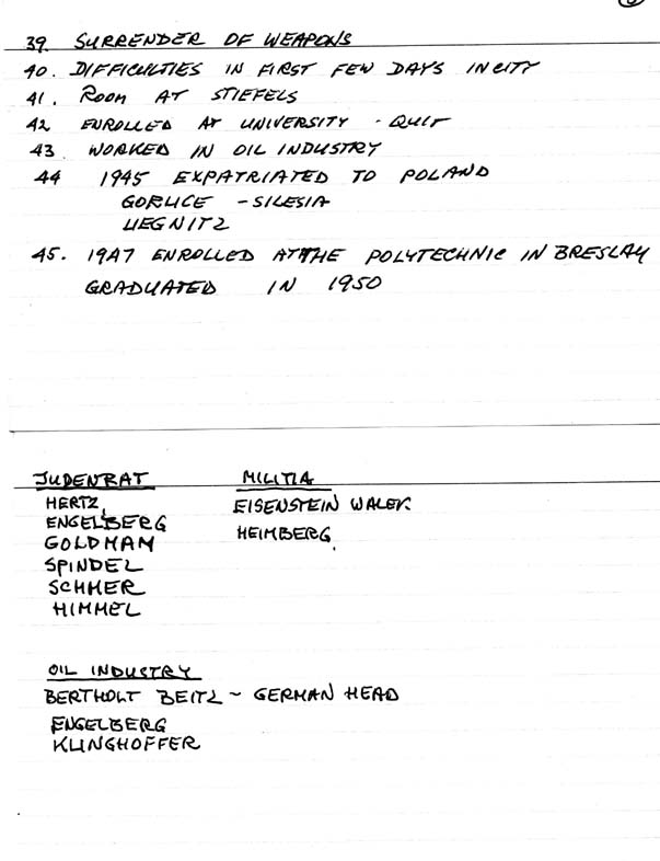 third page of notes